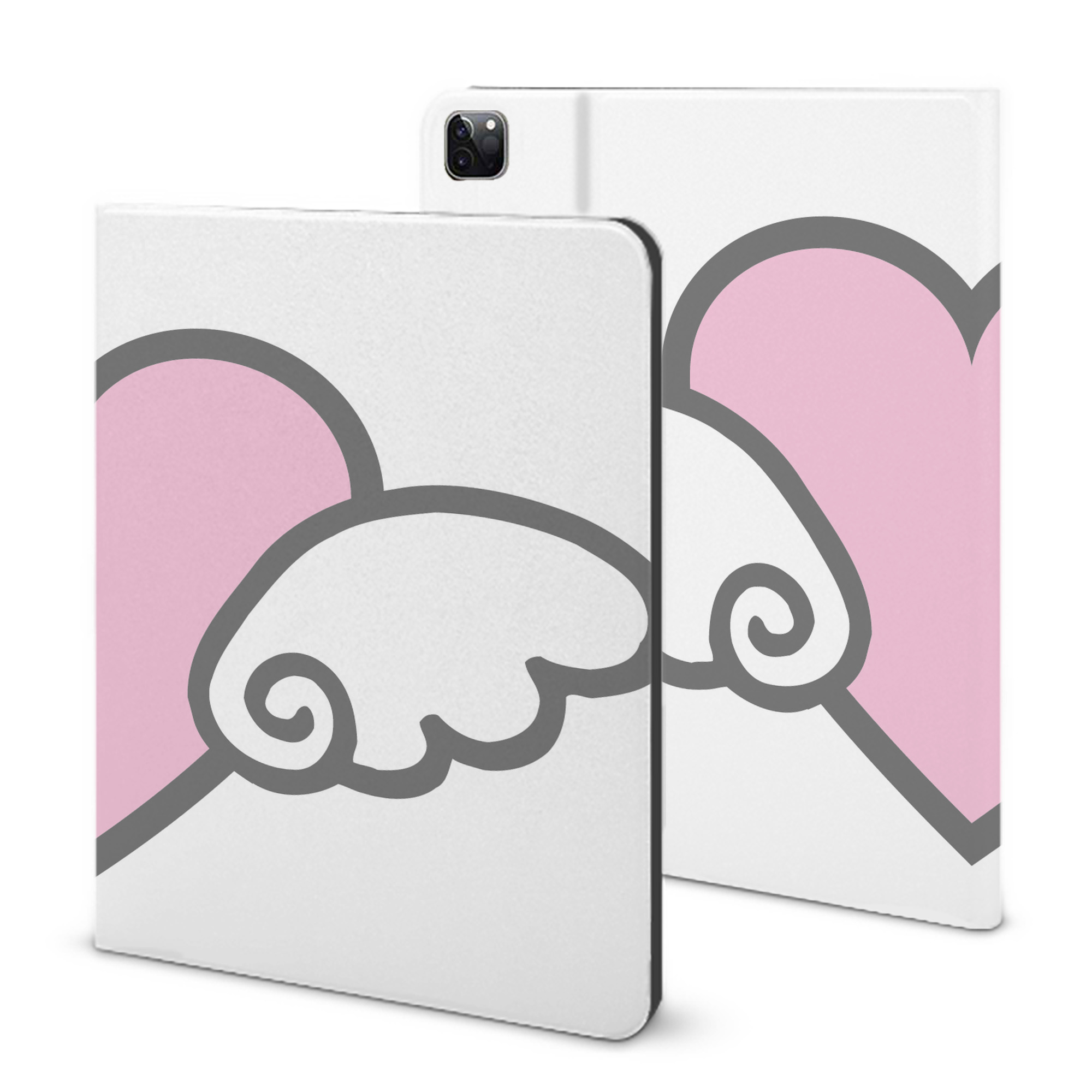 （画像用） Hello Kitty ハローキティ IPad ケース ブック型 PUレザー TPU 耐衝撃 軽量 薄型 ペン収納なし 全面保護 IPad 各モデル対応